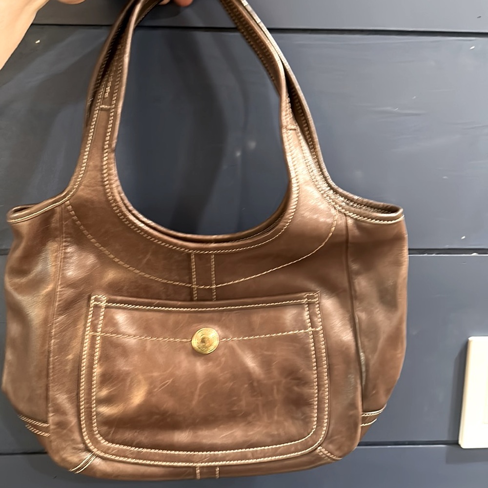 Vintage Coach Legacy Ergo 10743 Brown Leather Shldr Hobo Bag with og dust bag